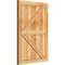 Ekena Millwork Framed Board-n-Batten Shutters w/Z-Bar, Rough Sawn Western Red Cedar, 21 1/2W x 31H, PR RBF06Z21X031RWR - alternate 4